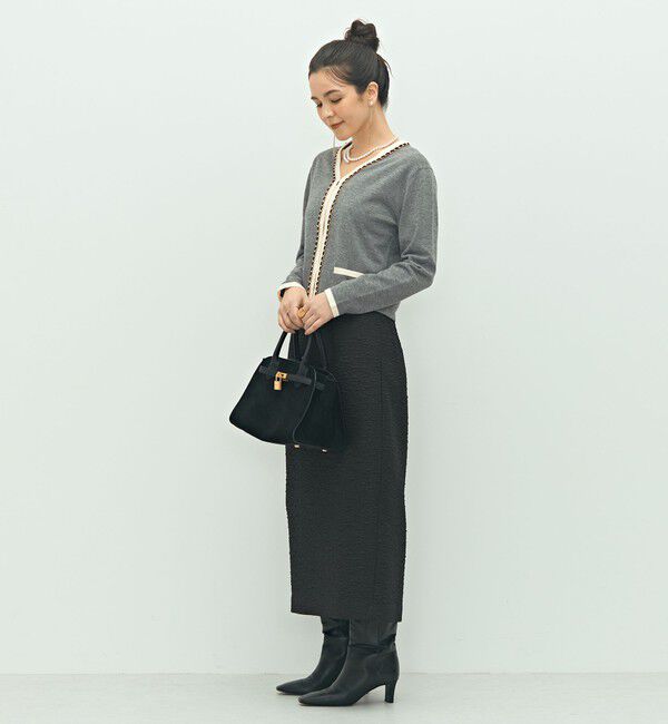 NOLLEY'S「チェーンブレードVネックカーディガン」|カーディガン|