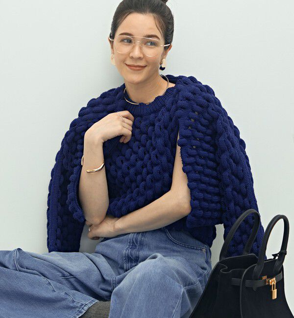 Laraaji「《手洗い可能》3D柄ボレロカーディガン」|カーディガン|