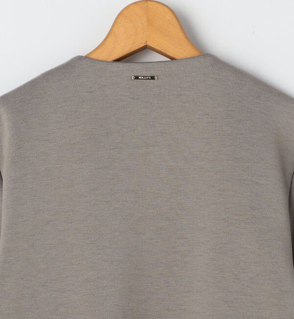 NOLLEY'S「《セットアップ対応》ウォッシャブルエアボールジャガードペプラムブルゾン」|ブルゾン・スタジャン|