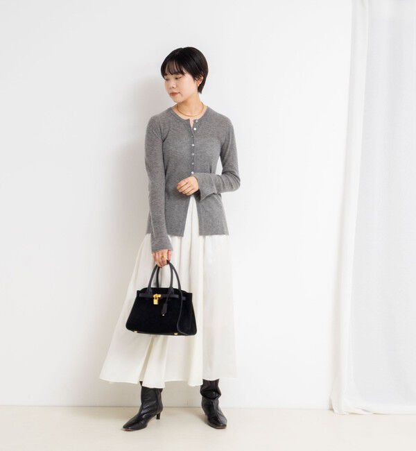 NOLLEY'S sophi「ウォッシャブルレザーサテンギャザースカート」|スカート|