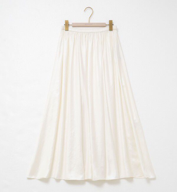 NOLLEY'S sophi「ウォッシャブルレザーサテンギャザースカート」|スカート|