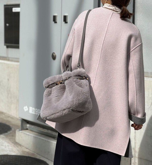 NOLLEY'S「ひねり金具付きファートートバッグ」|トートバッグ|