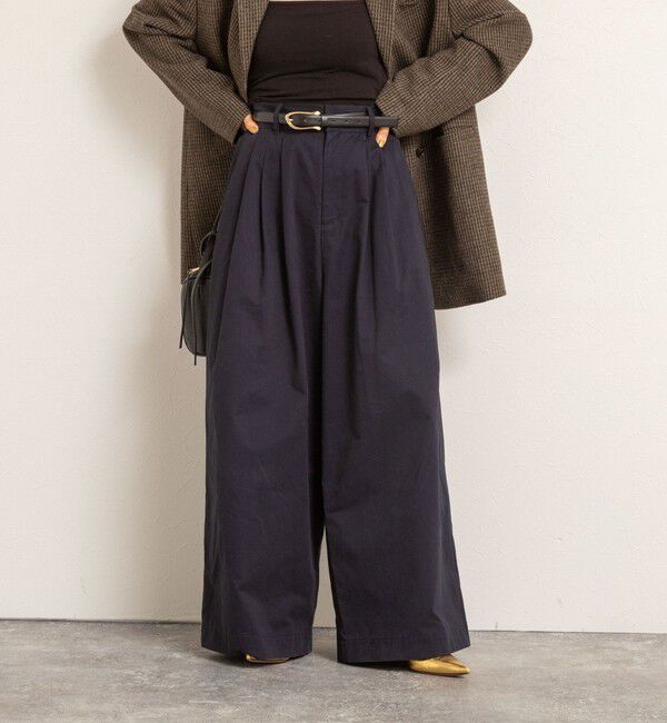 MAQWEL「【MAQWEL/マクウェル】ウォッシャブルタックワイドパンツ」|その他|