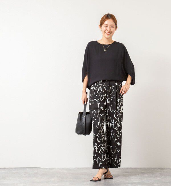 NOLLEY'S「ウォッシャブルバックサテンコクーンブラウス」|シャツ・ブラウス|