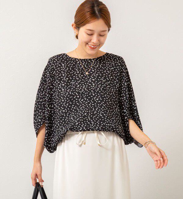 NOLLEY'S「ウォッシャブルバックサテンコクーンブラウス」|シャツ・ブラウス|