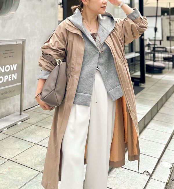 NOLLEY'S「《セットアップ対応》ウォッシャブルエアボールフードブルゾン」|ブルゾン・スタジャン|