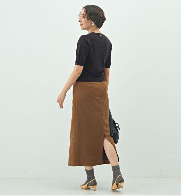 NOLLEY'S sophi「《アンサンブル対応》《手洗い可能》ウール100％5分袖プルオーバーニット」|ニット・セーター|