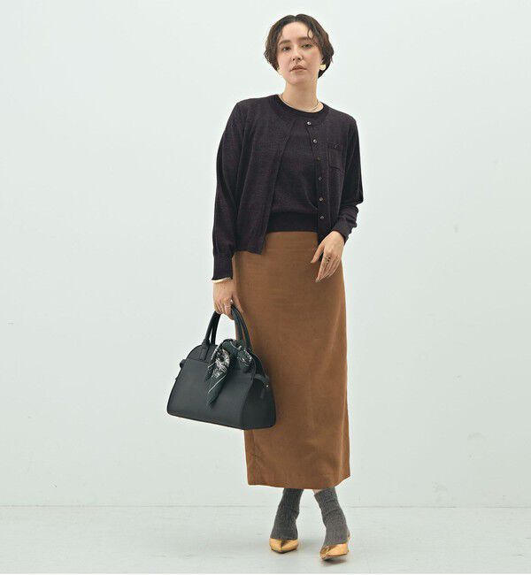 NOLLEY'S sophi「《アンサンブル対応》《手洗い可能》ウール100クルーネックカーディガン」|カーディガン|