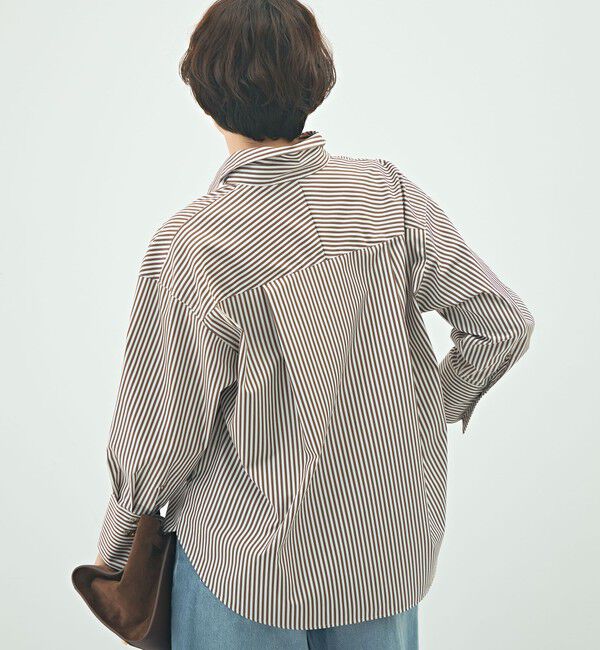 NOLLEY'S sophi「ウォッシャブルブロードメタル釦スキッパーシャツ」|シャツ・ブラウス|