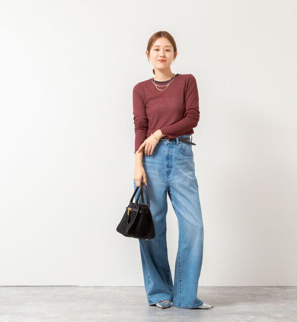 NOLLEY'S「ウォッシャブルシアーフライスロンT」|Tシャツ・カットソー|