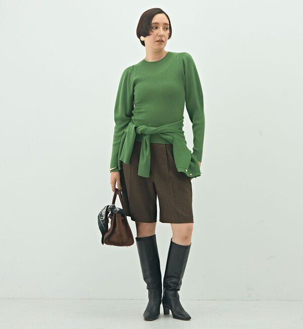 NOLLEY'S「《手洗い可能》リブパフスリーブプルオーバーニット」|ニット・セーター|