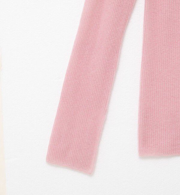 NOLLEY'S sophi「カシミヤ混ガーゼ風リブクルーネックミディ丈カーディガン」|カーディガン|