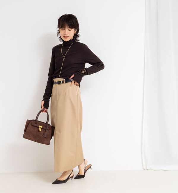 NOLLEY'S「MY STANDARD ウォッシャブルリブタートルネック」|Tシャツ・カットソー|