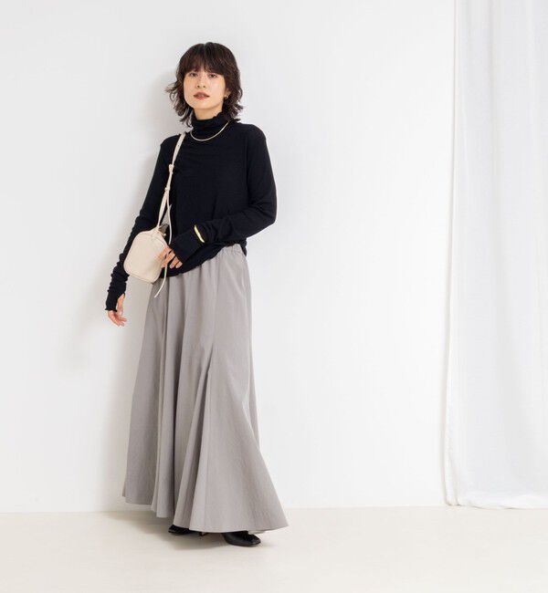 NOLLEY'S「MY STANDARD ウォッシャブルリブタートルネック」|Tシャツ・カットソー|