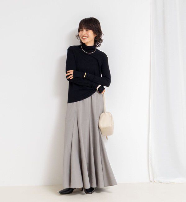 NOLLEY'S「MY STANDARD ウォッシャブルリブタートルネック」|Tシャツ・カットソー|