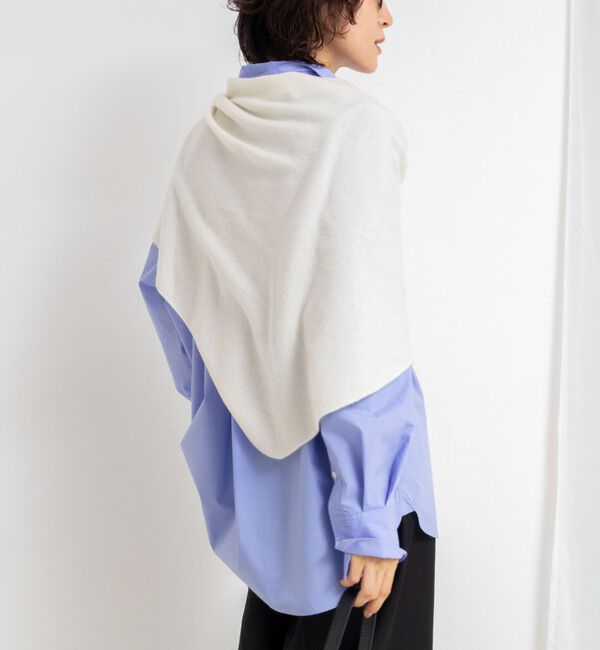 NOLLEY'S「《手洗い可能》カシミヤ混三角ストール」|ニット・セーター|