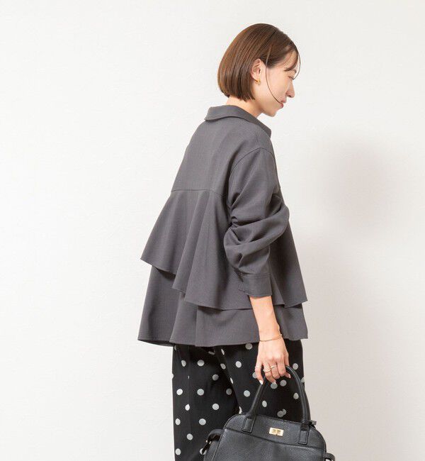 NOLLEY'S「【一部WEB限定色アイテム】ウォッシャブルフリルプルオーバーブラウス」|シャツ・ブラウス|