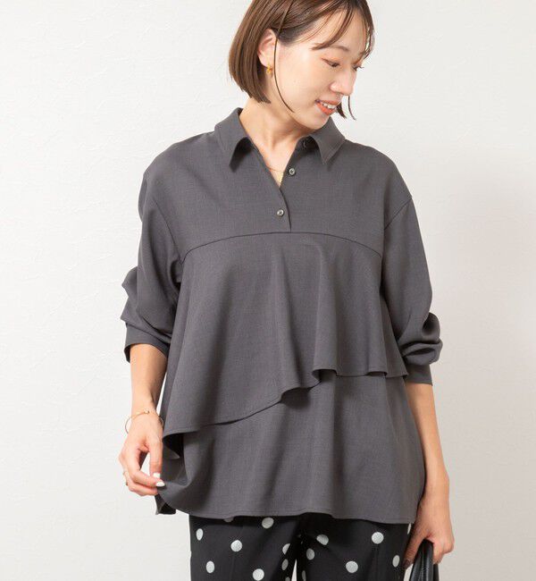 NOLLEY'S「【一部WEB限定色アイテム】ウォッシャブルフリルプルオーバーブラウス」|シャツ・ブラウス|