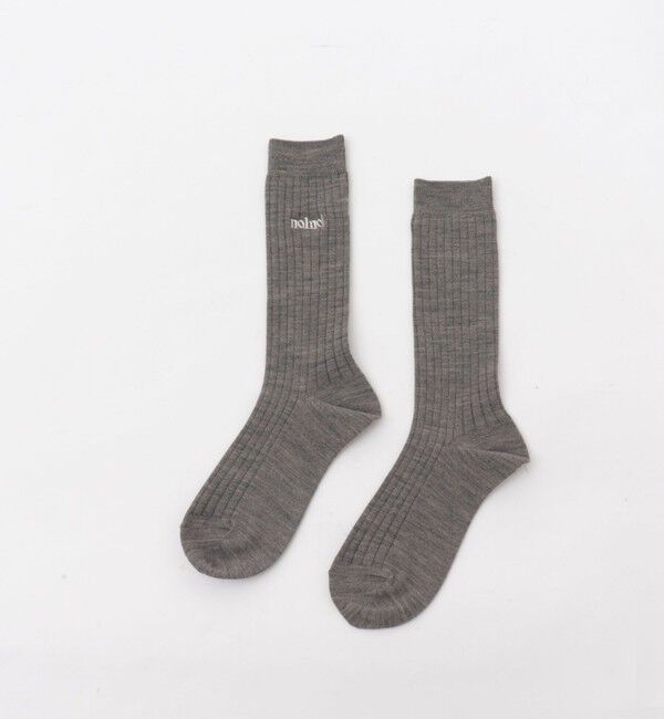 NOLLEY'S「【nolnol/ノルノル】ウール混リブソックス」|ソックス|