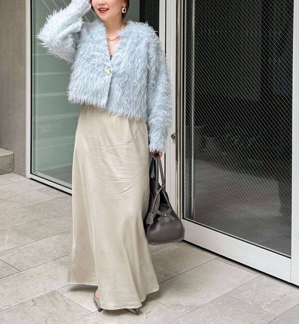 NOLLEY'S sophi「《手洗い可能》カール起毛ショートカーディガン」|カーディガン|