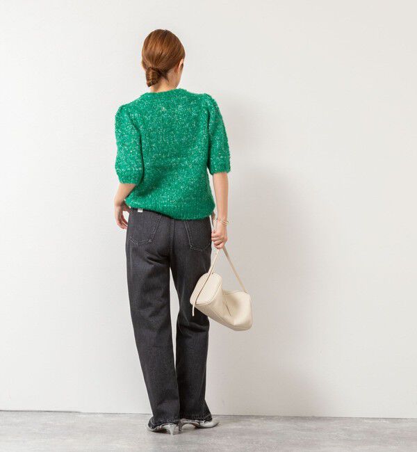 NOLLEY'S「モヘアスパンコール半袖ニット」|ニット・セーター|