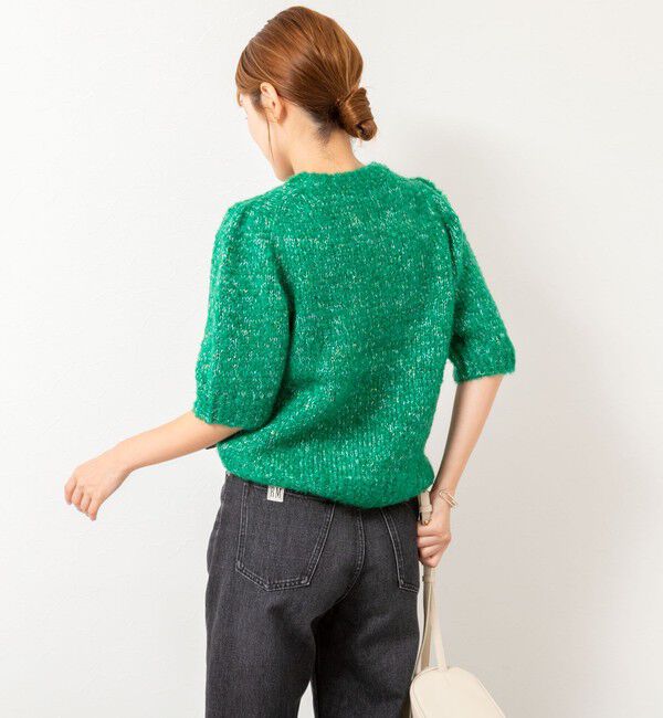 NOLLEY'S「モヘアスパンコール半袖ニット」|ニット・セーター|