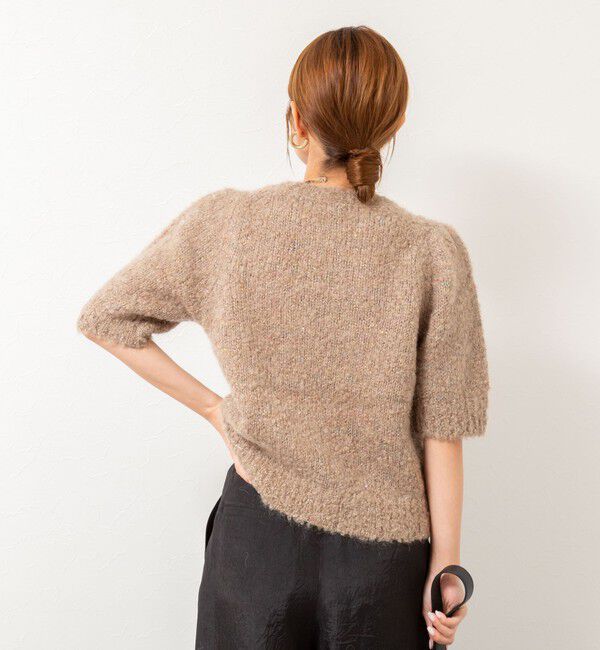 NOLLEY'S「モヘアスパンコール半袖ニット」|ニット・セーター|