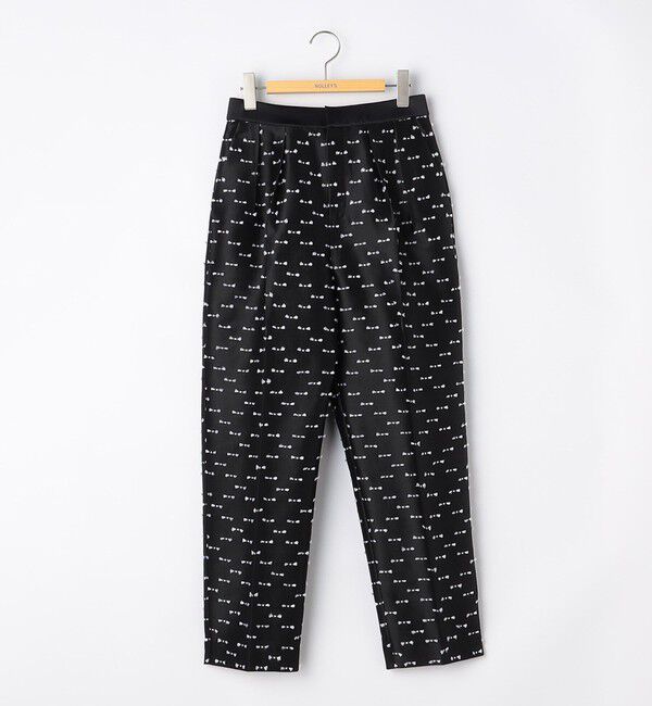 NOLLEY'S「《セットアップ対応》ウォッシャブルリボンジャガードタックテーパードパンツ」|その他|