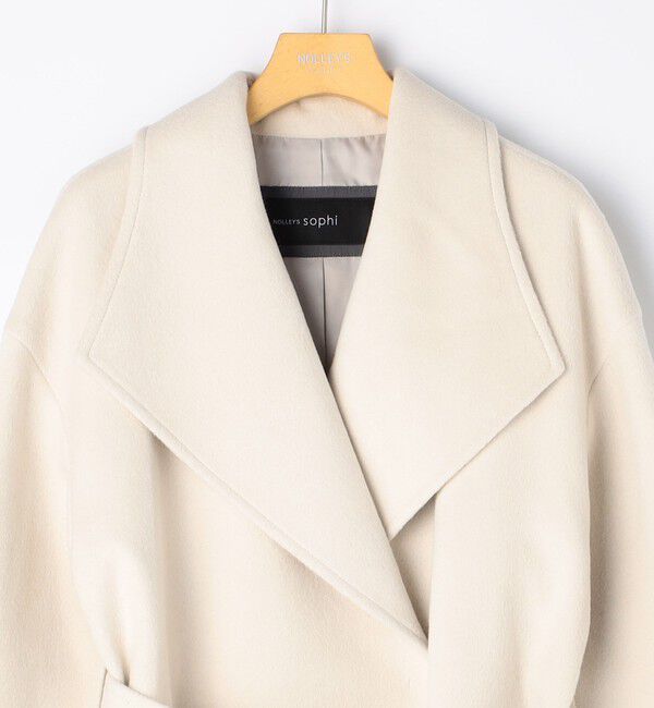 NOLLEY'S sophi「【一部WEB限定色】アンゴラビーバーベルテッドロングコート」|その他|