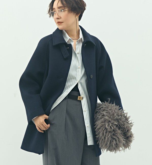 NOLLEY'S sophi「ステンカラー2WAYハーフコート」|ステンカラーコート|
