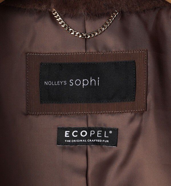 NOLLEY'S sophi「ECOPELフェイクファーショートコート」|その他|