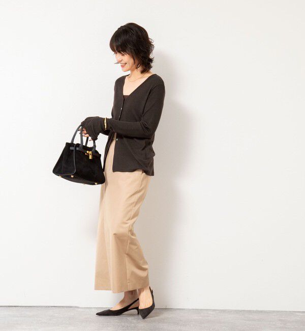 NOLLEY'S「MY STANDARD ウォッシャブルリブカーディガン」|カーディガン|