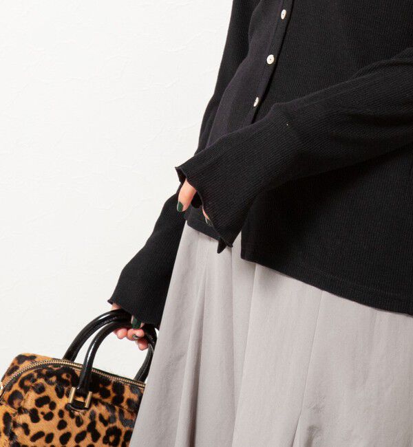 NOLLEY'S「MY STANDARD ウォッシャブルリブカーディガン」|カーディガン|