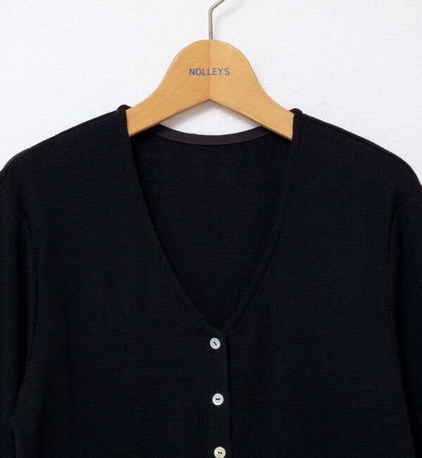 NOLLEY'S「MY STANDARD ウォッシャブルリブカーディガン」|カーディガン|