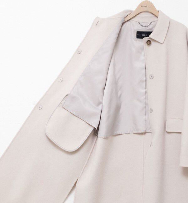 NOLLEY'S sophi「SUPER140リバーステンカラーコート」|ステンカラーコート|