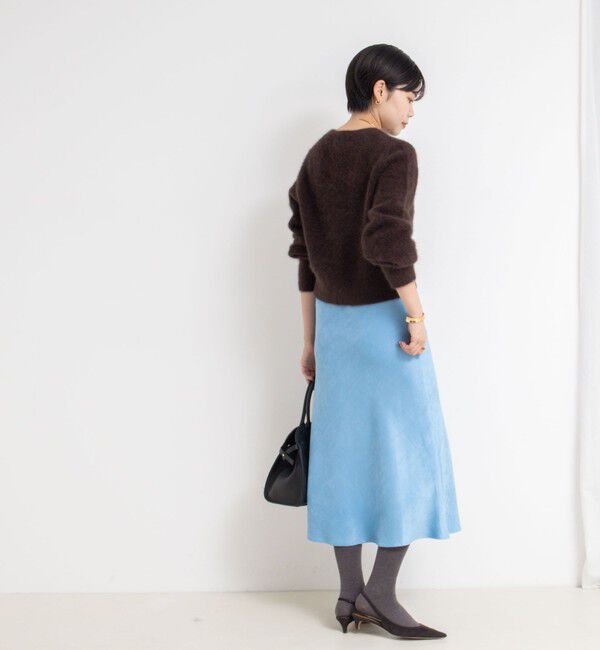 NOLLEY'S sophi「ヘアリーメタル釦クルーネックカーディガン」|カーディガン|