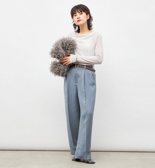 NOLLEY'S sophi「【一部WEB限定サイズ】ウォッシャブルブライトダブルクロスセミワイドパンツ」|その他|