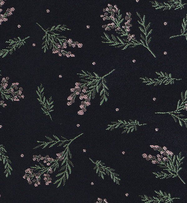 NOLLEY'S「ウォッシャブル花柄ジャガードタックスカート」|フレア|