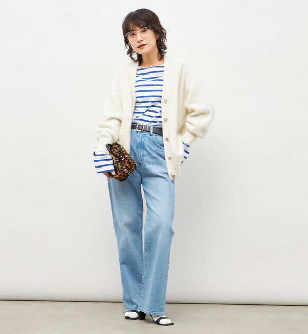 NOLLEY'S sophi「カシミヤ混ヘアリーVネックカーディガン」|カーディガン|