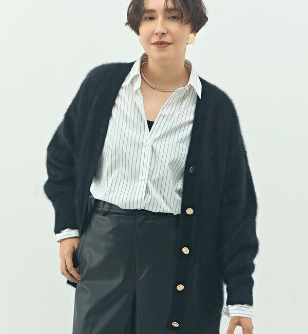 NOLLEY'S sophi「カシミヤ混ヘアリーVネックカーディガン」|カーディガン|