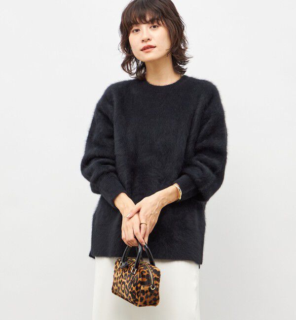 NOLLEY'S sophi「カシミヤ混ヘアリークルーネックプルオーバー」|ニット・セーター|