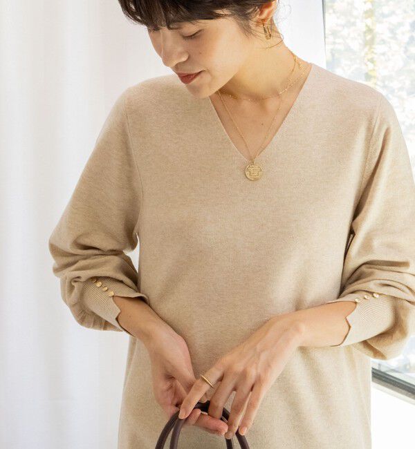 NOLLEY'S sophi「◇【WEB限定】ウォッシャブルラメ総針Vネックコクーンワンピース」|ワンピース|