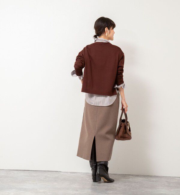 NOLLEY'S「【一部WEB限定カラー＆サイズ】ウォッシャブルＷジャージタイトスカート」|タイト|