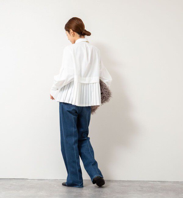 NOLLEY'S「ウォッシャブル切替プリーツブラウス」|シャツ・ブラウス|