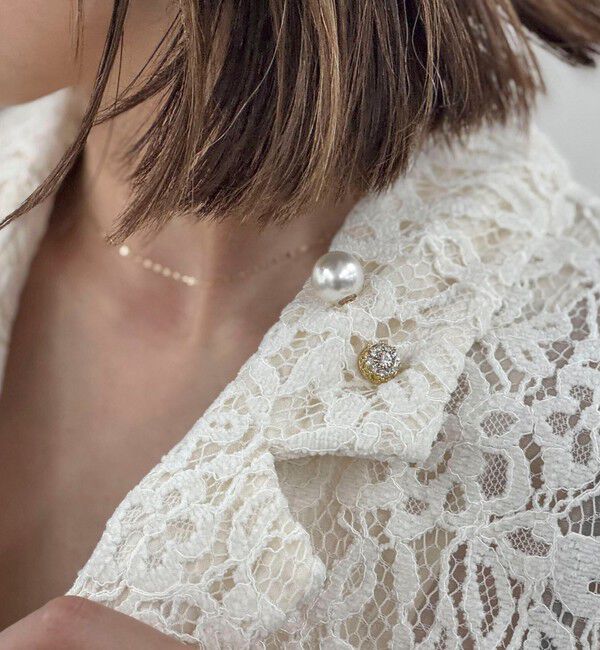 grace grace「【grace grace/グラスグラス】ビジュープッシュピン」|ブローチ・コサージュ|