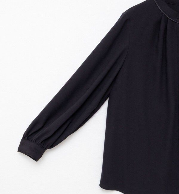 NOLLEY'S sophi「ウォッシャブルバックサテンパール釦タックブラウス」|シャツ・ブラウス|