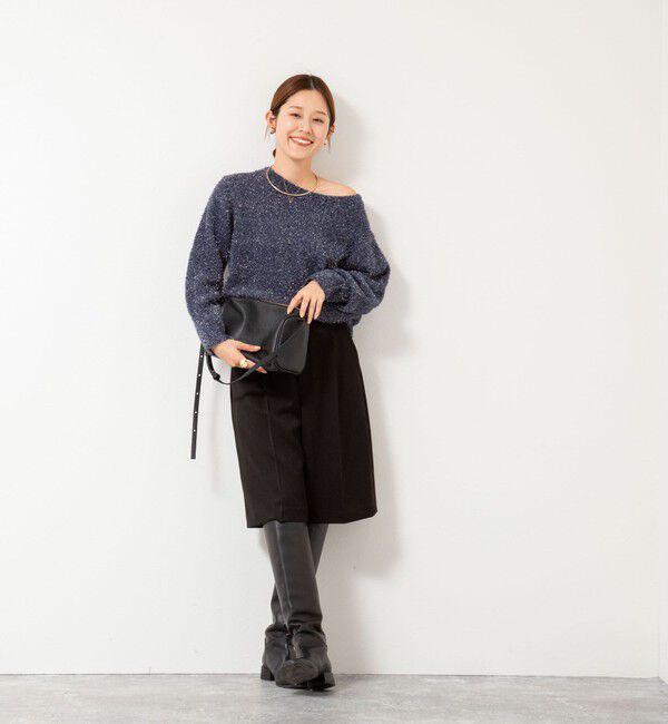 NOLLEY'S「《手洗い可能》ラメシャギープルオーバー」|ニット・セーター|