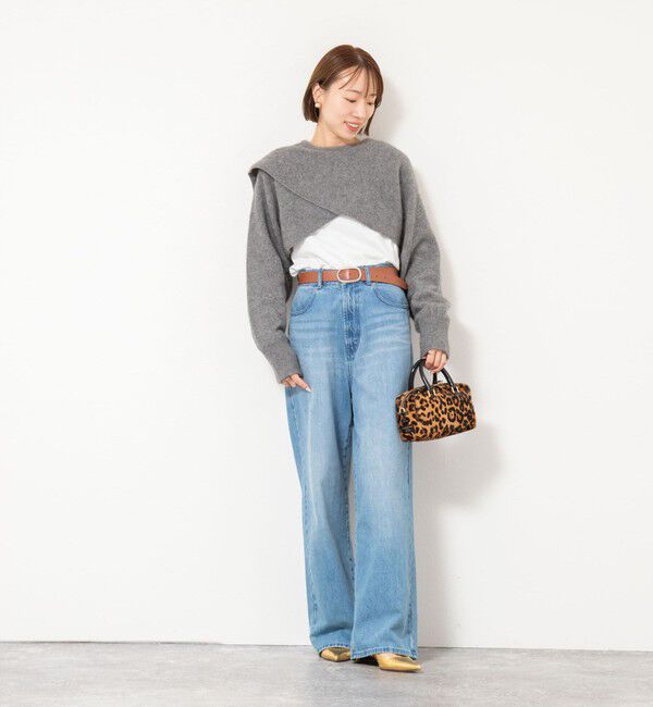 NOLLEY'S「【enrica/エンリカ】ソフトタッチスリーブケープ」|ニット・セーター|