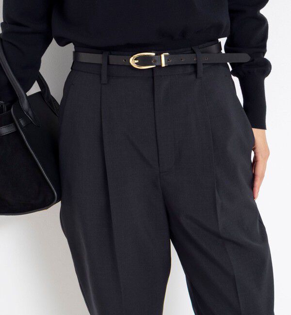 NOLLEY'S「《セットアップ対応》ウォッシャブルタックテーパードパンツ」|その他|