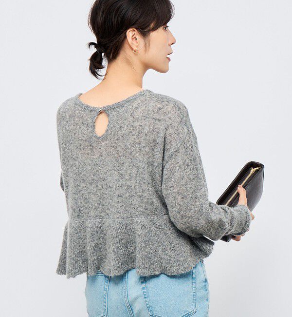 NOLLEY'S「2WAYラメモヘヤラッフルプルオーバー」|ニット・セーター|